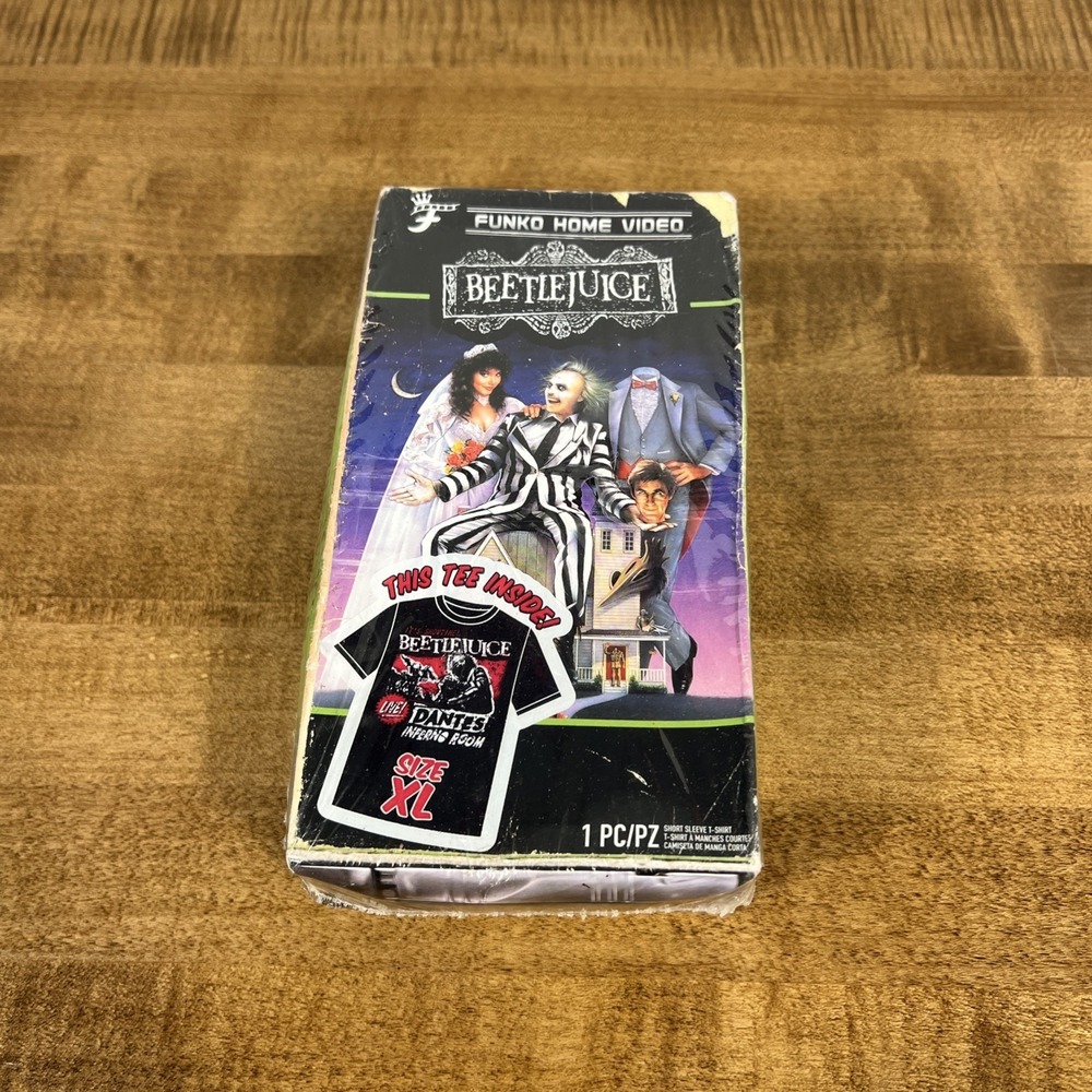 Funko Beetlejuice Mens T-Shirt VHS Boxed (Size: XLarge) Target Exclusive